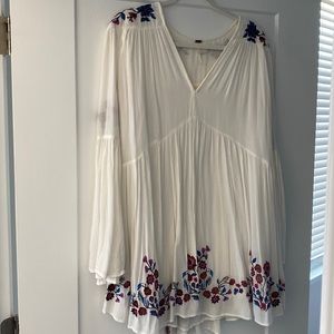 Free people embroidered mini dress/tunic